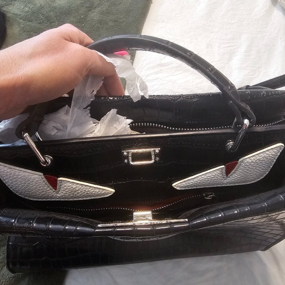 Fendi python peekaboo bag